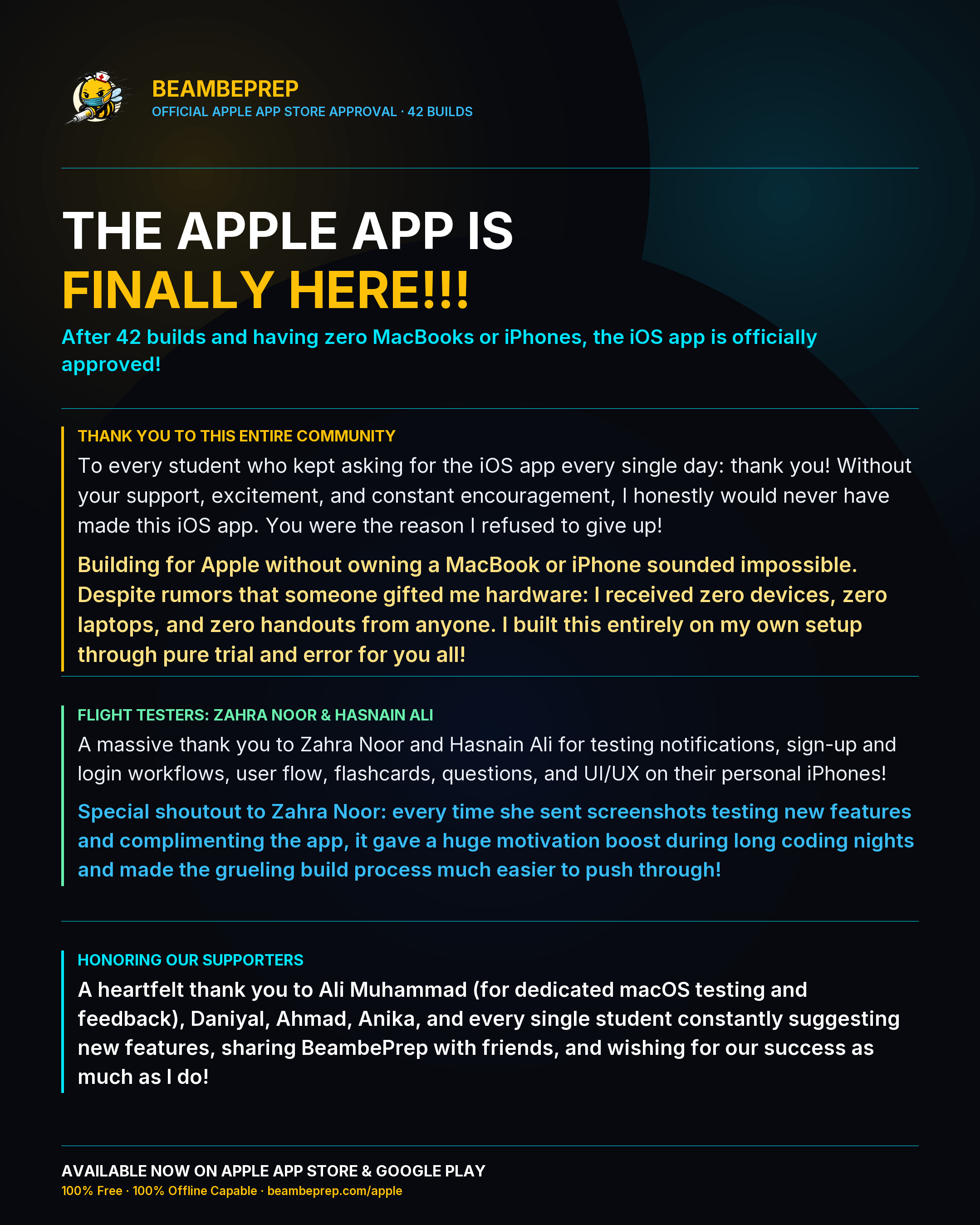 BeambePrep iOS App Officially Approved on Apple App Store